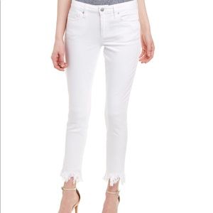 Joe’s jeans high rise white frayed hem sz 29